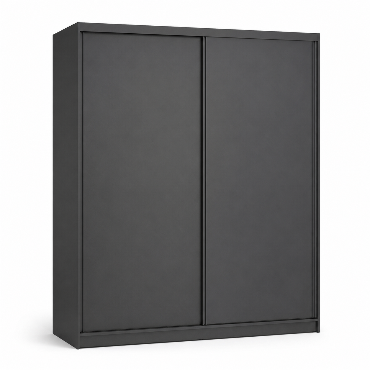 Kleiderschrank Anthrazit mit Schiebetüren 160x60x200 cm