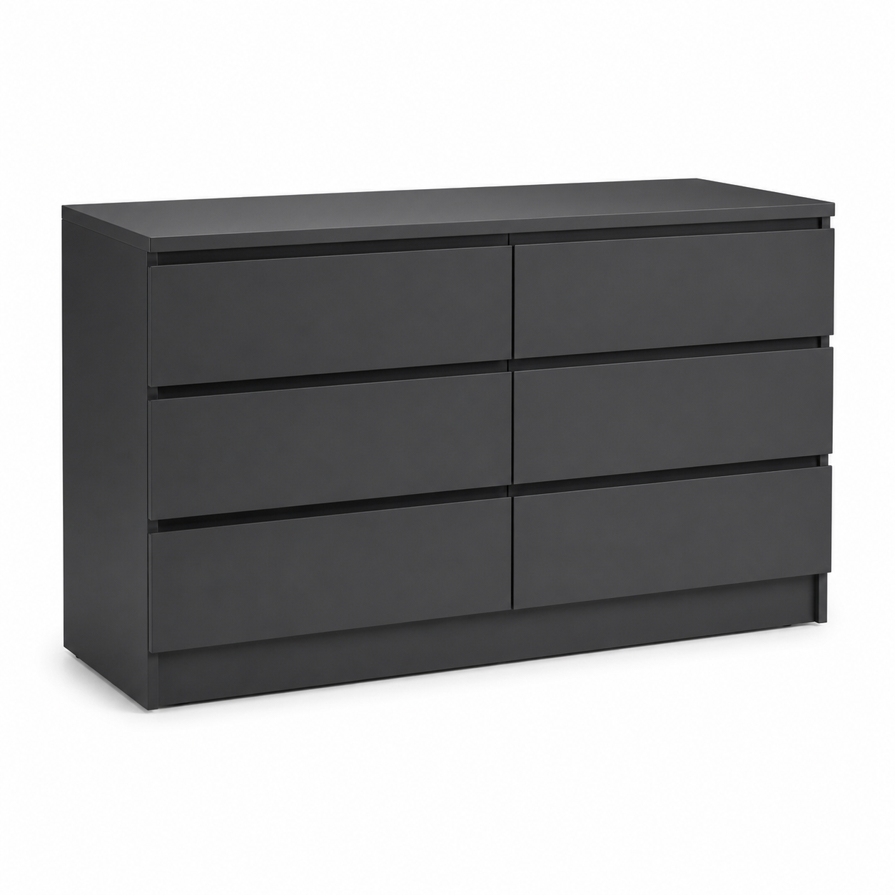 Moderne Kommode Anthrazit mit Softclose-Schubladen 120x45x82 cm