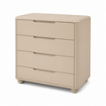 Kommode Beige mit abgerundeten Kanten 90x40x90 cm