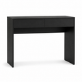 Minimalistischer Frisiertisch Schwarz mit zwei Schubladen 100x45x78 cm